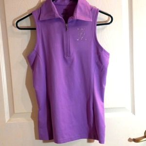 NWOT / Bling it on light purple golf shirt